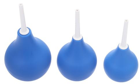 FRCOLOR 3piezas Herramientas Lavado Oído Perillas Succión Plástico Limpiador Cerumen Portátil