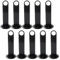 POPETPOP 3 Ensembles Égouttoir À Logo Petits Cônes Cône D'entraînement De Football Plat Jeu Entrainement Football Accessoires Foot Support De Stockage De Cône De Disque Black 10 Pièces * 3