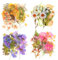 160 Stück Blumen Scrapbooking Aufkleber Bunte Blumenaufkleber Vintage Pflanzen Blumen Blätter Sticker Natur Pflanze Abziehbilder Florale Journaling Sticker für DIY Bastelarbeiten Journal Fotoalbum