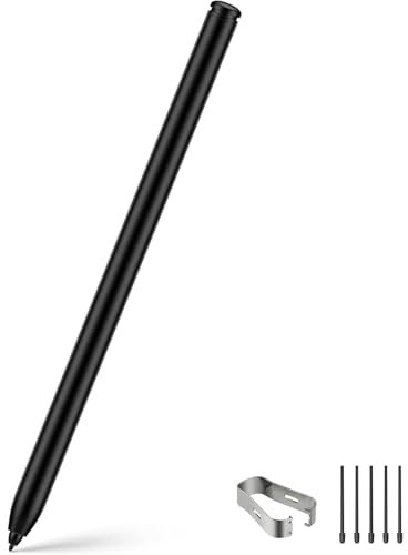 MAYDORHER EMR Stylus Pen for Samsung Tab, for Remarkable 2, for Wacom with 4096 Pressure Level Sensitivity, Palm Rejection, Natural Tilt, Tail Eraser and Magnetic, No Charging, 5 Spare Nibs & Clip