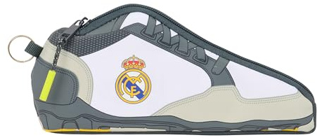 Safta Real Madrid Equiicion 25/26 Federmäppchen für Schulschuhe, für Kinder, ideal für Kinder im Schulalter, bequem und vielseitig, Qualität und Widerstandsfähigkeit, 24 x 2 x 10 cm, weiß, M, Casual