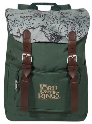 Herr der Ringe Mittelerde Rucksack, grün, Einheitsgröße