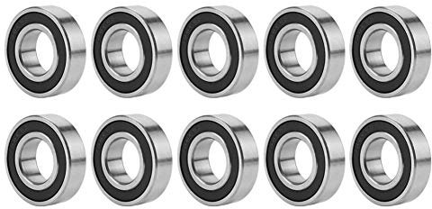 Bearings, 10pcs 6003-2RS Deep-Groove Stainless Ball Bearings Rubber Sealed Bearing Steel Single Row17mm*35mm*10mm