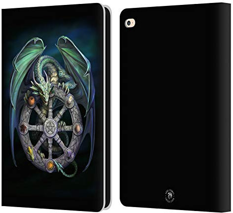 Head Case Designs Offizielle Anne Stokes Das Jahr Von Der Magie Drachen 5 Leder-Wallet-Hülle Kompatibel mit Apple iPad Air 2 (2014)