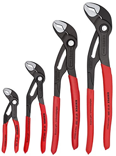KNIPEX Tools 9K 00 80 143 US 4 Pc Cobra® Pliers Set