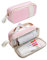 YOKUMA Federmäppchen mäppchen federtasche federmappe Pencil case etui Schule für mädchen Jungen Teenager Erwachsene federpenal Aesthetic durchsichtig groß Kapazität (rosa-Clear)