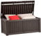 YITAHOME Caja de almacenamiento para exteriores de 120 galones, almacenamiento grande de resina para patio, para almohadas al aire libre, herramientas de jardín y suministros de piscina, impermeable,