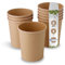 BIOZOYG Bicchieri di Cartone Kraft per Alimenti Bicchieri Bio marroni I Bicchieri compostabili Tazza da Asporto Coppe Gelato Carta I 25 Bicchieri Monouso biodegradabili 800ml