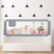 Sentasi Rausfallschutz Kinderbett 200CM, Rausfallschutz Bett Con Elevación Vertical, Baby Bettgitter Barandilla Regulable En Altura, Fallschutz Bett (Nur1 Seite)