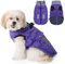 Savlot Wasserdicht Hundemantel, Kaltes Wetter Winter Warme Jacke für Kleine Mittlere Große Hunde, Hundepullover mit Fleece Gefütterte Reflektierend Welpen Winterweste, Haustierbekleidung(S, Lila)