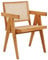 Beliani Stuhl Rattangeflecht Mahagoni Holz natürlich Heller Holzfarbton modern Westbrook