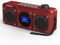 Avantree Boombyte - FM Kleins Radio mit Bluetooth Lautsprecher Tragbares mit kraftvollem Sound, Stereoklang, Micro SD Kartensteckplatz und USB-Anschluss, Batteriebetriebenes MP3-Player - Rot