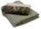 VmG-Store Waffelpique + Baumwollstoff Set farblich abgestimmt Waffel Stoff 100% Baumwollstoff Tex Standard 100 (Palmenblätter exotisch Set96)