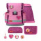 Belmil Classy Plus Schulranzen Set 5-teilig mit Brustgurt (405-78/AG/S) (Rosie Hearts)