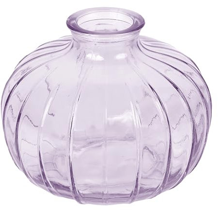 Talking Tables Vaso per fiori in vetro lilla Elegante centrotavola per matrimonio Davanzale Festa Giardino Cena estiva Camino Regalo Altezza 8 cm