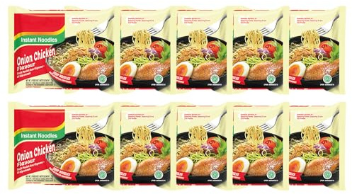 Instant Noodles Onion Chicken Flavour - 70g (Pack of 10) | Quick & Easy Meal Solution with Rich Chicken and Onion Taste | Convenient and Delicious Snack Option