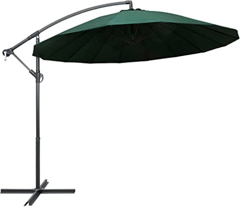 Xichuzi Ampelschirm Grün 3 m Aluminium-Mast, Balkon Sonnenschirm, Marktschirm, Garten, Balkon Schirm, Sonnen Schirme, Balkonschirm,