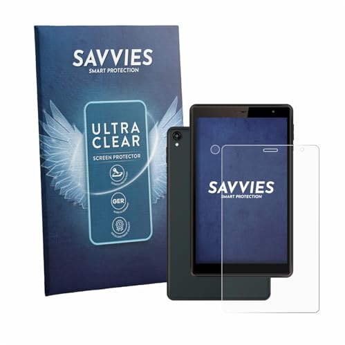 Savvies 18 Stück Schutzfolie für Logicom Tab 80 8 (Display+Kamera) Displayschutz-Folie Ultra-Transparent