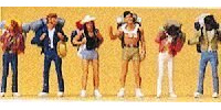 Preiser 10296 Young Backpackers (6) Exclusive Figure Set HO