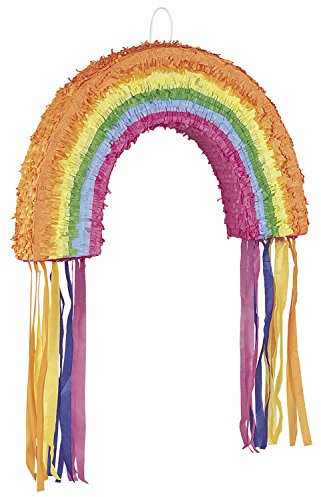 Pinata Regenbogen bunt RAINBOW für Kindergeburtstage wunderschön NEU