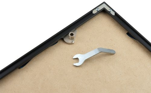 Neumann Bilderrahmen Diebstahlsicherung für Alu-Rahmen, Schrägmontage-Set