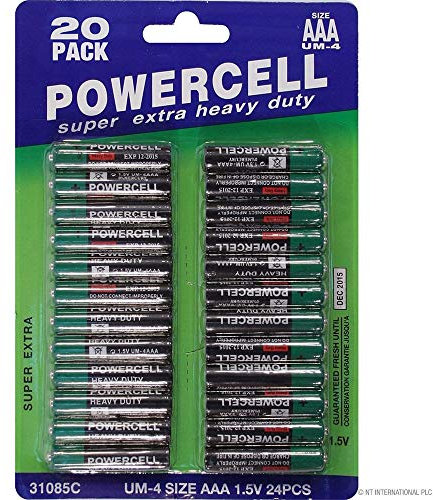 24 Pack Powercell AAA / MN2400 / Remote Control Batteries