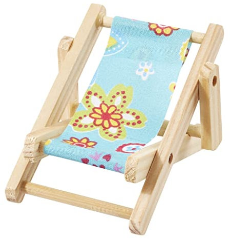 Deko-Liegestuhl Strandparty, 10 cm, blau
