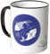 WANDKINGS® Tasse, Motiv Sternzeichen Fische - SCHWARZ