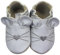 HOBEA-Germany Krabbelschuhe für Jungs und Mädchen in verschiedenen Designs, Schuhgröße:26/27 (30-36 Monate), Modell Schuhe:Maus hellgrau