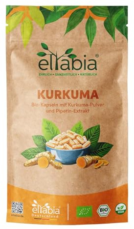 Bio Kurkuma Kapseln 1000 Stück | Hochdosiert 1500mg Tagesdosis | Mit Premium Curcumin aus Curcuma & Piperin aus schwarzem Pfefferextrakt | Vegan und 100% rein ohne Zusätze