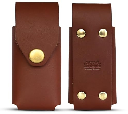 American Bench Craft Funda de cuero remachado Multi Tool Case se adapta a Leatherman MUT - Funda de cuero (marrón)