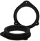 [1 Paar] 165 mm MDF Lautsprecher Ringe kompatibel mit Audi A3 8P, A4 B6/B7 | passend für Vordertür | Farbe: schwarz | wasserundurchlässig