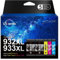 Uniwork Kompatibel Druckerpatronen für HP 932 933 932XL 933XL für HP Officejet 6600 6700 6100 7110 7510 7610 7612 (2 Schwarz, 1 Cyan, 1 Magenta, 1 Gelb)