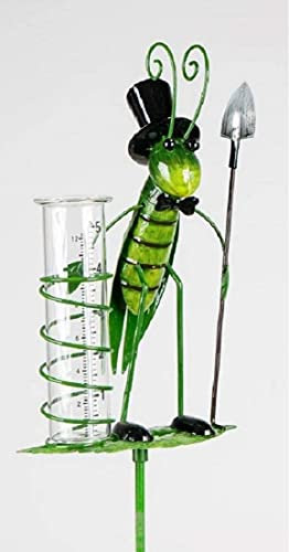 formano Gartenstecker Regenmesser, Grashüpfer mit Rechen, 145 cm