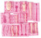 XLZSP 7 Packs Dolls Body Leg Arm Model Man Lady Girl Child Body Silicone Fondant Molds Aromatherapy Plaster Clay Mold Chocolate Biscuit Sugar Craft Mould DIY Cake Decorating Supplies Baking Tools