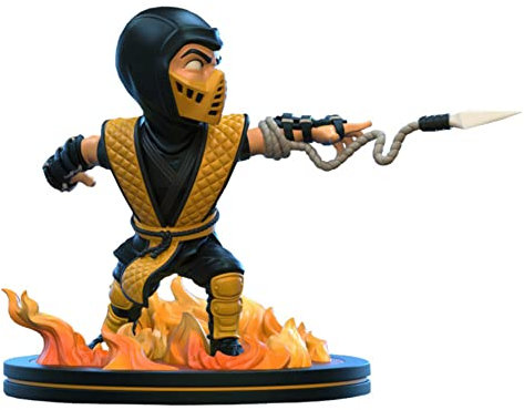 QMx Quantum Mechanix Mortal Kombat Scorpion Q-Fig Gelb 10,2 cm