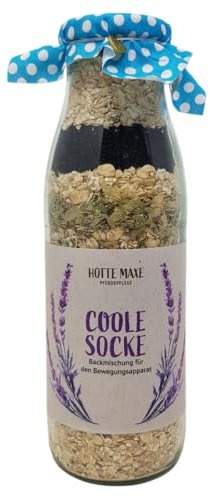 Hotte Maxe Backmischung Coole Socke für Pferde - Leckerlies für innere Ruhe und Ausgeglichenheit, 500ml Flasche