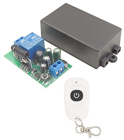 Interruttore telecomando luce radiofrequenza DieseRC, ricevitore relè wireless AC 220V 1500W 433MHz RF con trasmettitore, modalità interruttore accensione/spegnimento lampada