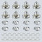 Pailvens Speaker Spikes Floor Protectors 4pcs, Adjustable Shockproof Speaker Isolation Stand Feet for HiFi Amplifier, Subwoofer, DAC Recorder, Turntable, Cone Base Pad with Adhesive, Silver