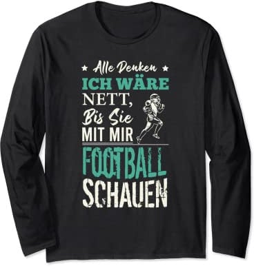 American Football Shirt | American Football Gifts Long Sleeve T-Shirt