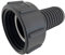 STEMAX-Wassertechnik IBC Übergang Innengewinde x Schlauchtülle, IBC Container Wassertank Adapter Armaturen, Größe: 2 IBC S60x6 IG - 1 Tülle