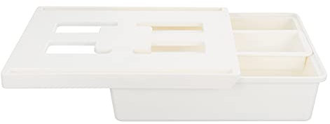 Cabilock Praktische Küchenarbeitsplatten Xx. Besteck Schulschrank Schminke Bürohalter Besteck Das Tablett unter Stauraum Schreibtischorganizer Schreibwaren Beige Bohren cm Halterungen
