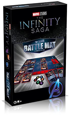 Top Trumps Marvel Battle Mat Card Game, Play with your favourite superheroes and villains including Iron Man, Thor, Spider-Man, Thanos and Ultron, gift and toy for boys and girls aged 4 plus