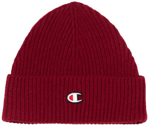 Champion Unisex Lifestyle Caps-802418 Beanie-Mütze, Dunkelrot, One Size