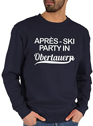 Sweater Pullover Sweatshirt Herren Damen - Skiurlaub Apres Ski - Après-Ski Party in Obertauern - XL - Dunkelblau - après Outfit apre après+ski+Party Apres+ski hüttengaudi skioutfit Skifahrer mit