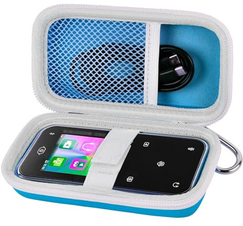 Tasche für VTech KidiZoom Snap Touch Blue - Children's Touchscreen Smartphone Format, Halterung für digitalkameras kinderkamera Spielzeug, Lagerung for kinderfotoapparat/USB-Kabel- Blau (Nur Box)