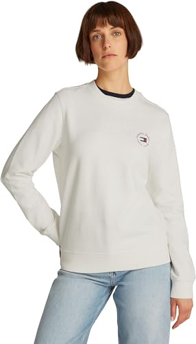 Tommy Jeans Damen Tjw Reg Essential Logo 2 Crew Dw0dw20639 Pullover-Sweatshirt (1er Pack)