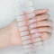 DMQ Semi Cured Gel Nail Strips, 20Pcs Ombre Gel Wraps for Nails, Soft Self-Adhesive Nail Stickers - Long-lasting Nail Wraps - UV/LED Lamp Required