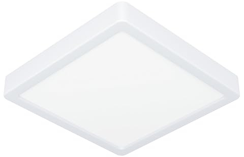 EGLO connect.z Smart Home LED Badezimmer Deckenleuchte Fueva 6-Z, ZigBee | App und Sprachsteuerung Alexa, warmweiß-kaltweiß, RGB, dimmbare Bad Deckenlampe, weiß, IP44, 22x22 cm