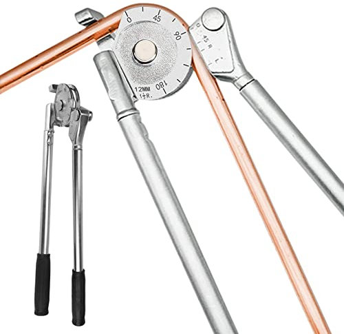 Manueller Rohrbieger mit 180 Grad gebogenem Edelstahl für dünnwandige Rohre, Kupfer-Aluminiumrohre/Rohre, ideal für Metallbearbeitung und Sanitärarbeiten